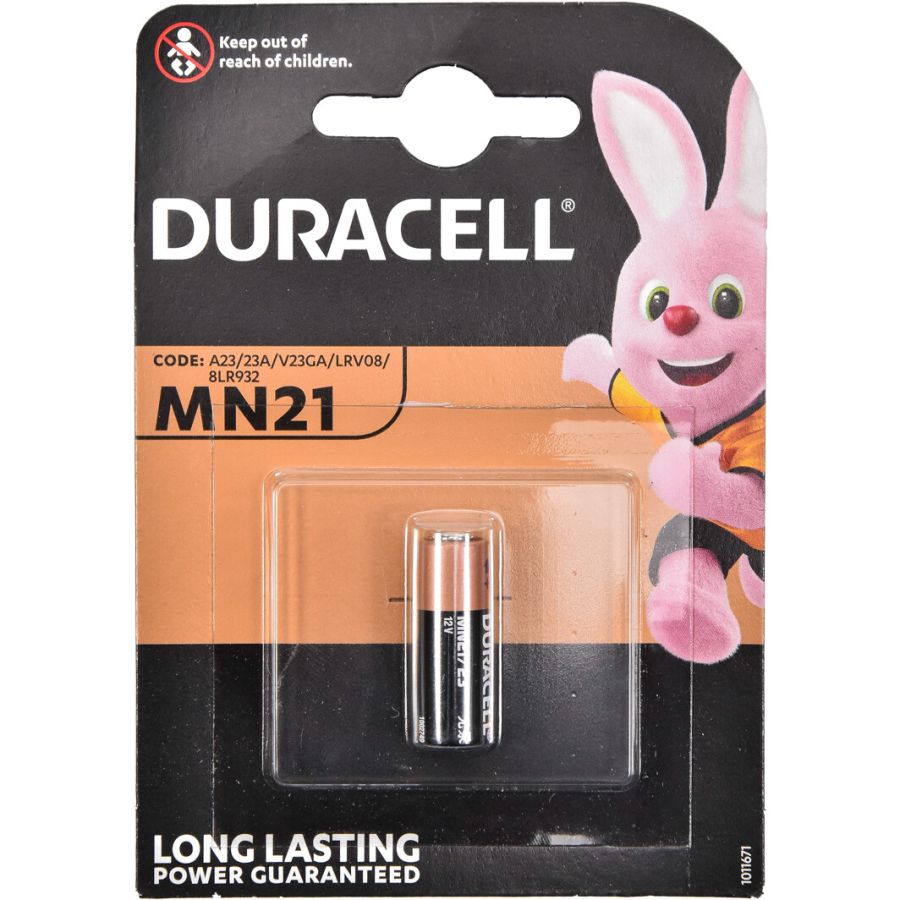 Батарейка щелочная A23 (LRV08, MN21) 12V 1 шт DURACELL 5218150
