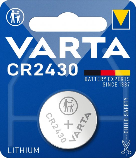 Батарейка Varta CR 2430 Lithium 3V 1 шт TOYOTA UANGPB243000