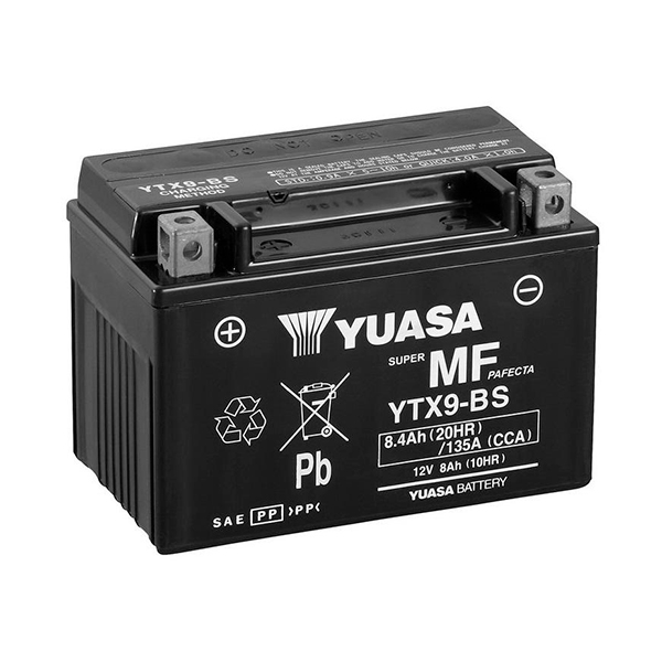 Аккумулятор Yuasa Backup 8.4Ah 135A L+ (резервный) YUASA YTX9BSCP