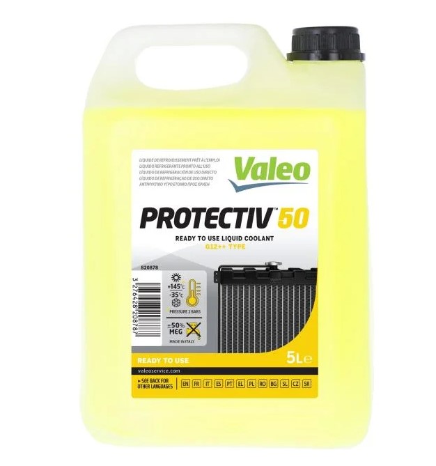 Антифриз Valeo Protectiv 50 G12++ Yellow, 5л VALEO 820878