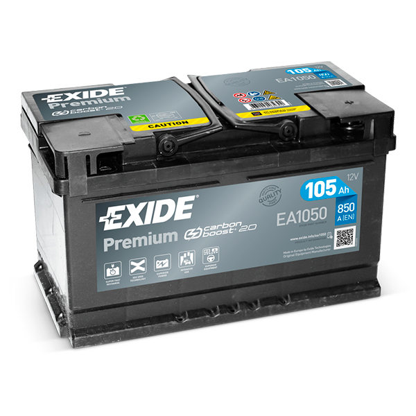Аккумулятор Exide Premium 105Ah 850A R+ EXIDE EA1050