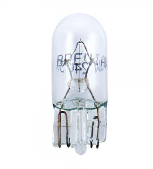 Лампа накаливания Brevia W5W 12V 5W (1шт.) BREVIA 12308C