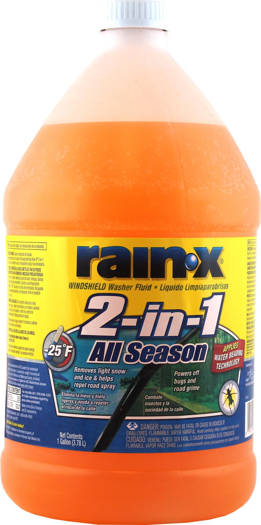 Жидкость омывателя Rain-X All-Season Windshield Washer Fluid -32°C, 3.78л. RAIN-X 5066517