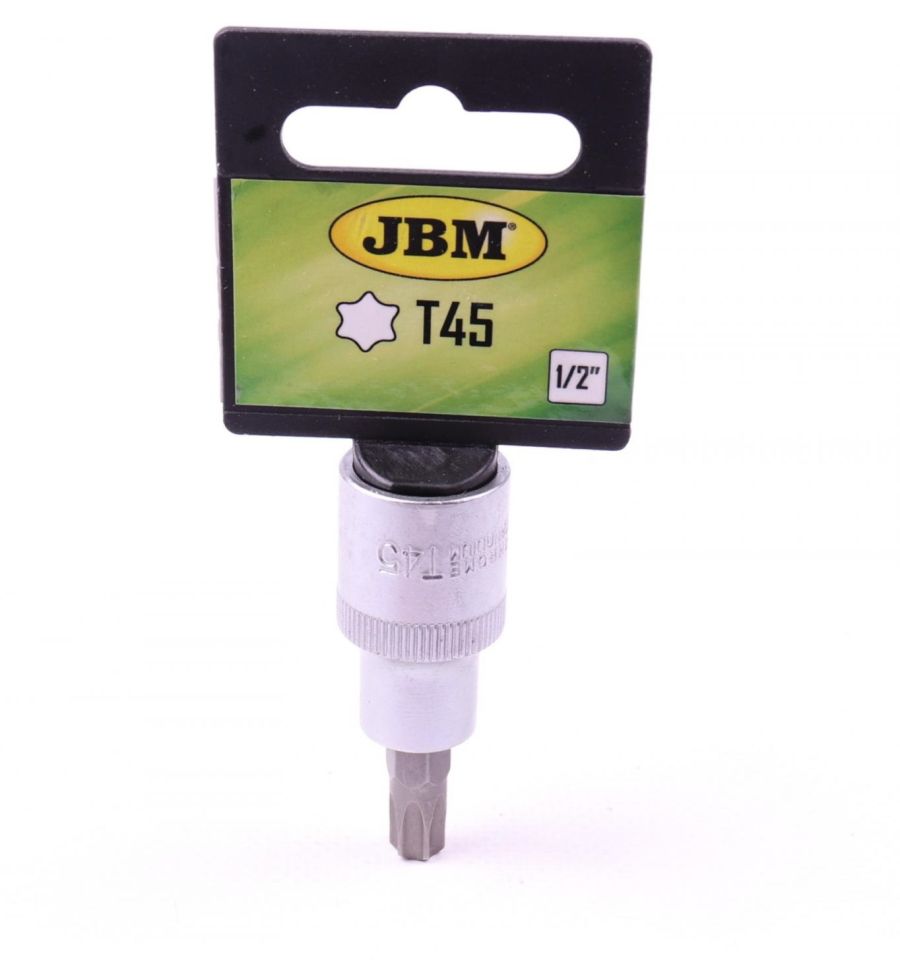 Бита Torx T45 + адаптер под ключ 1/2" JBM 10017