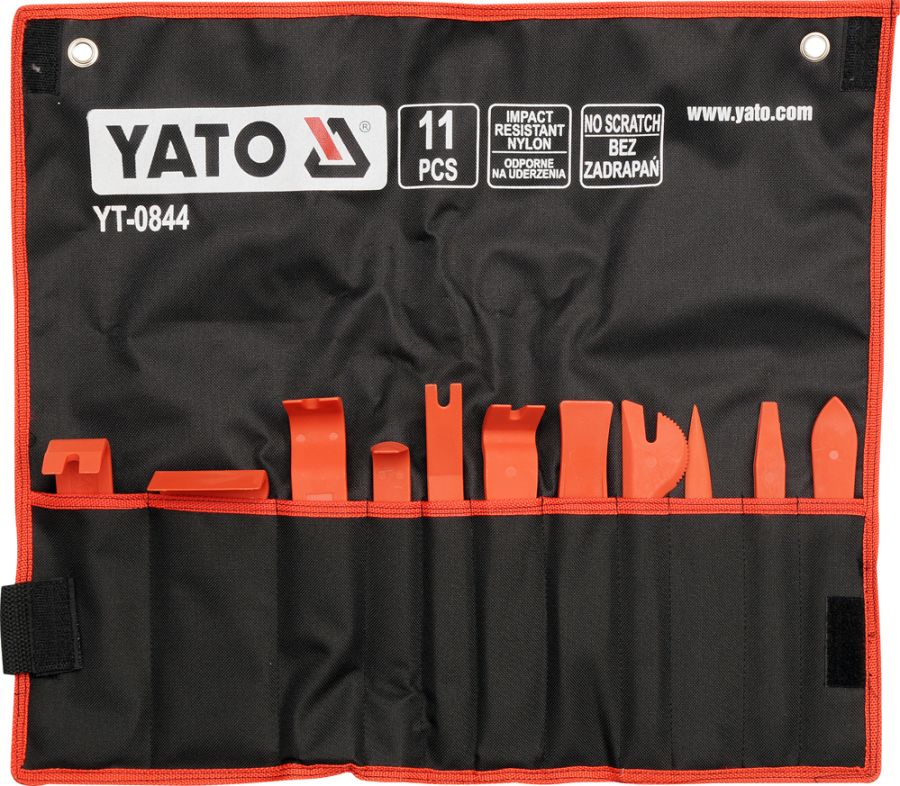 Набор съемников для панелей облицовки 11ед YATO YT0844