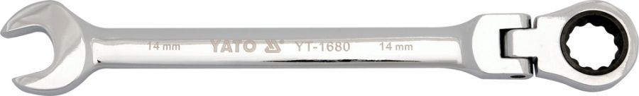 Ключ комбинированный с трещоткой и шарниром 10 мм YATO YT1676