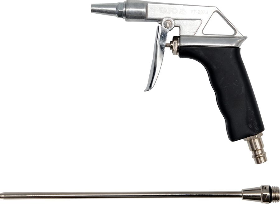 Пневматический пистолет для продувки с удлинителем, длина носика 125 мм YATO YT2373