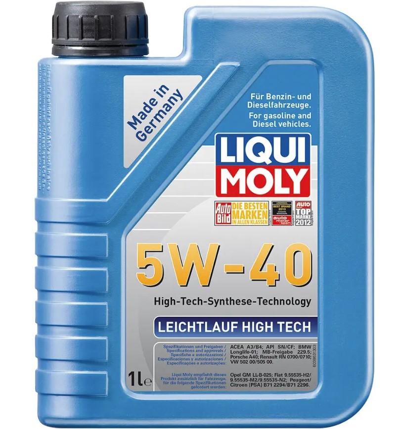 Моторное масло Liqui Moly Leichtlauf High Tech 5W-40, 1л LIQUI MOLY 2327