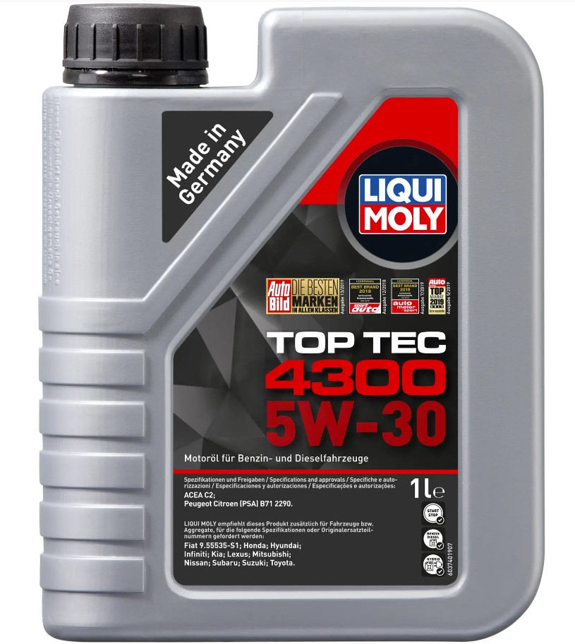 Моторное масло Liqui Moly Top Tec 4300 5W-30, 1л LIQUI MOLY 2323