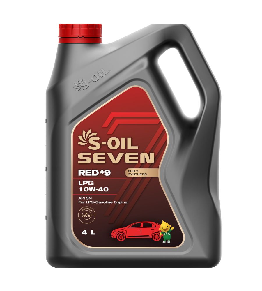 Моторное масло S-OIL SEVEN RED #9 LPG 10W-40 4л S-OIL SNLPG10404
