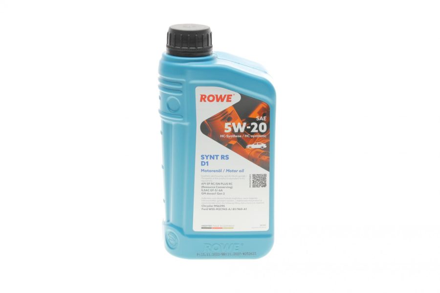 Масло моторное HIGHTEC SYNT RS D1 SAE 5W-20 1л. ROWE 20342001099