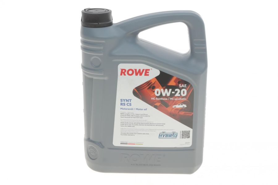 Масло моторное HIGHTEC SYNT RS C5 SAE 0W-20 4л. ROWE 20379004099