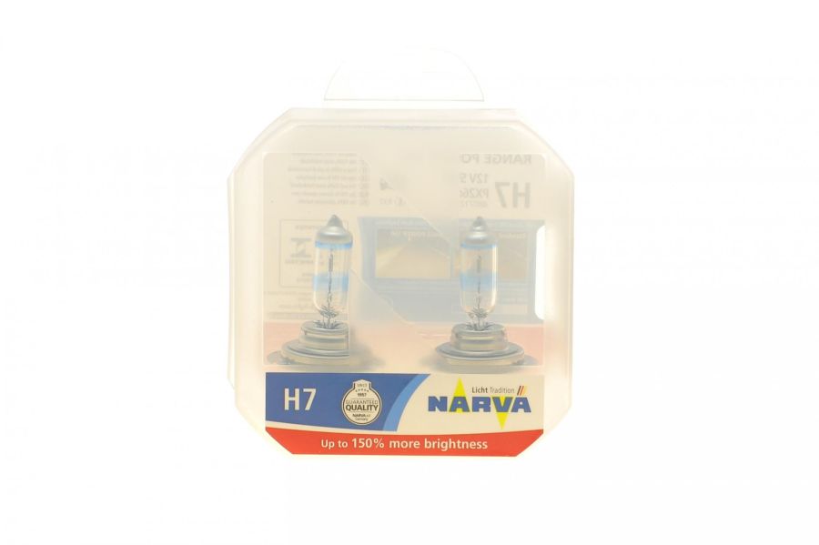Галогенная лампа H7 12V 55W PX26d  Range Power 150 (к-кт 2 шт) NARVA 480712100