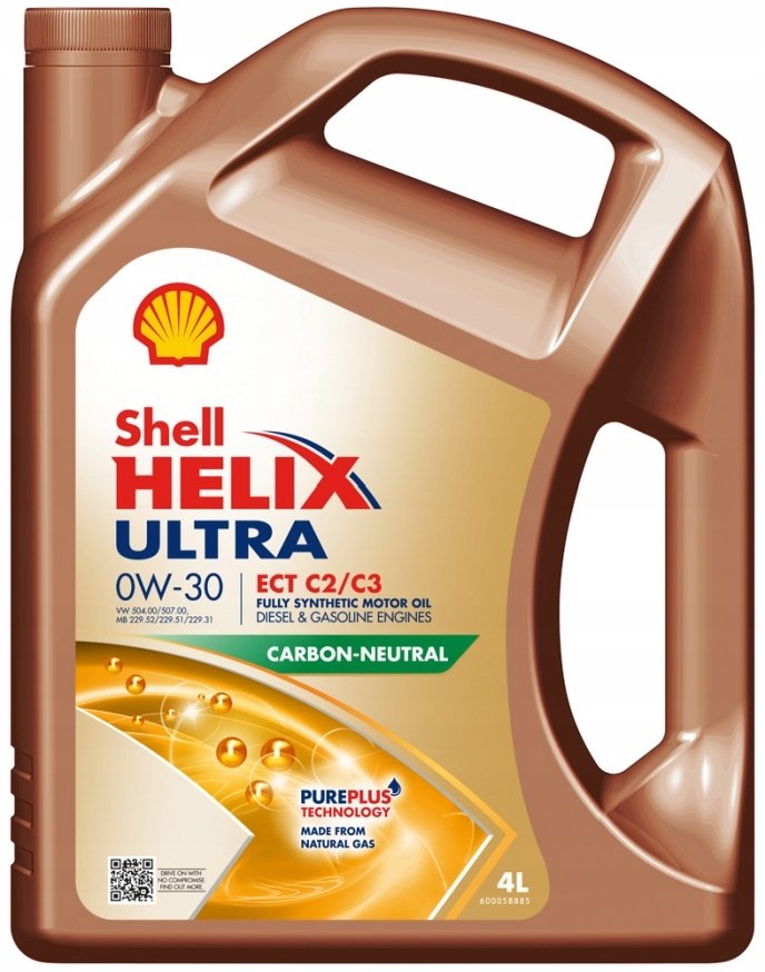 Масло моторное SHELL Helix Ultra ECT C2/C3 0W-30 4л SHELL 550042353