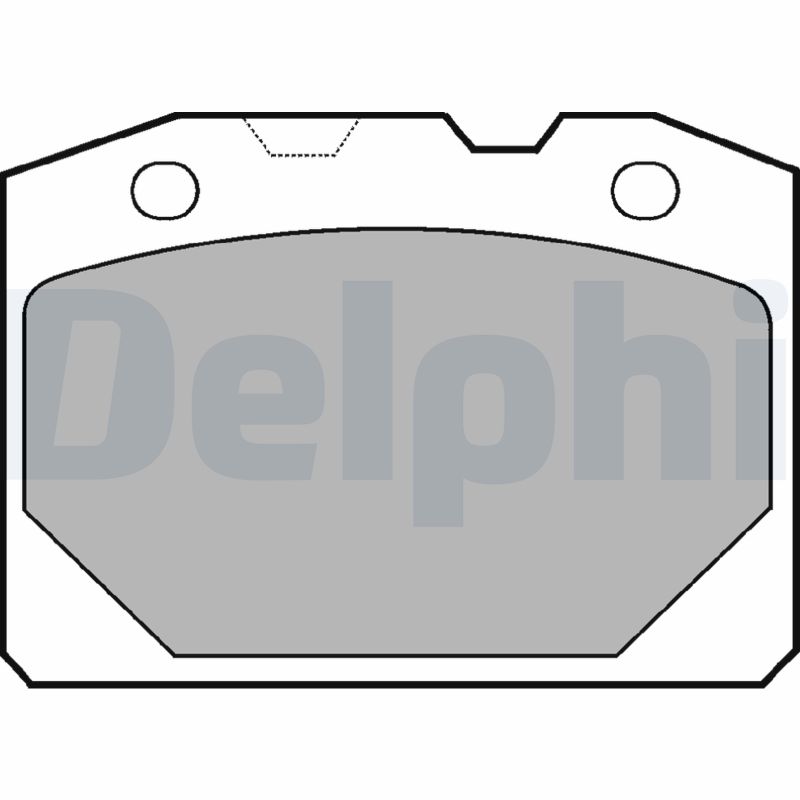Тормозные колодки передние DELPHI LP92
