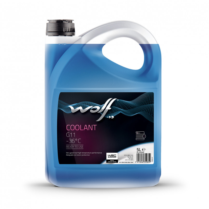 Антифриз Wolf COOLANT G11 -36°C 5л WOLF 1052659