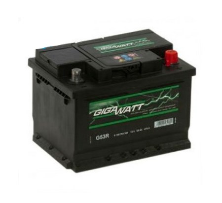 Аккумулятор Gigawatt 52Аh 470A R+ GIGAWATT 0185755200