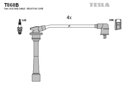 Высоковольтные провода зажигания TESLA T868B