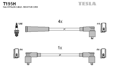 Высоковольтные провода зажигания TESLA T195H