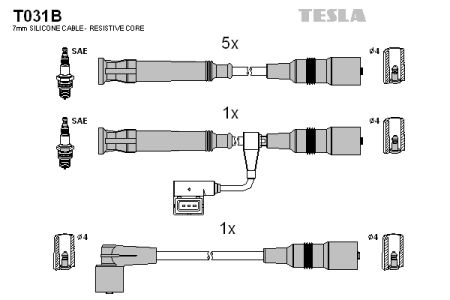 Высоковольтные провода зажигания TESLA T031B