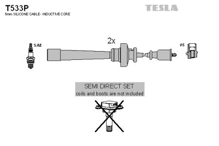 Высоковольтные провода зажигания TESLA T533P
