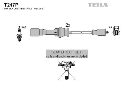 Высоковольтные провода зажигания TESLA T247P