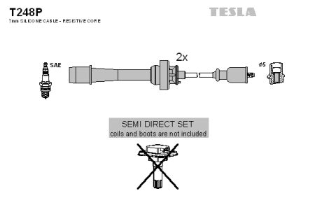 Высоковольтные провода зажигания TESLA T248P