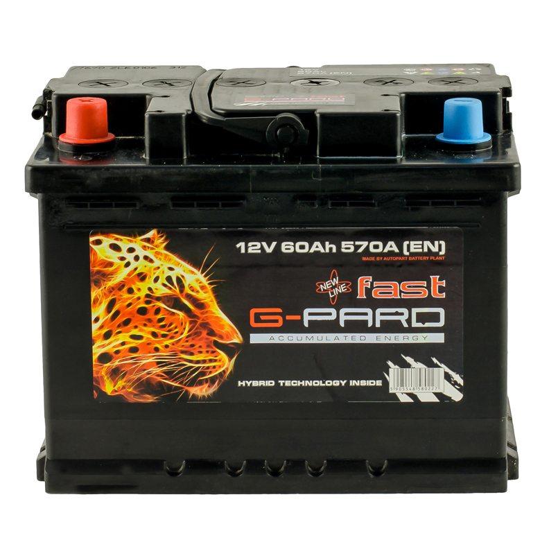 Аккумулятор G-Pard Fast 60Аh 570A L+ AP G-PARD TRC060F01