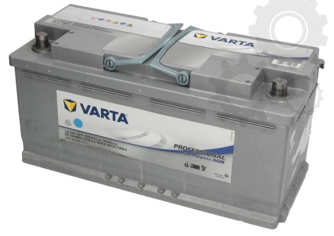Аккумулятор Varta Dual Purpose AGM 105Ah 950A R+ (для лодок) VARTA 840105095