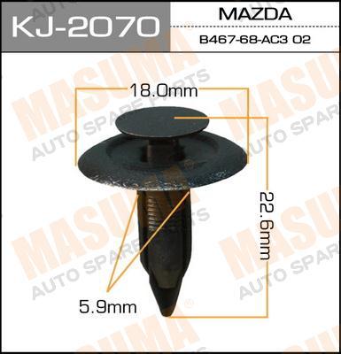 Зажим, молдинг / защитная накладка MASUMA KJ2070