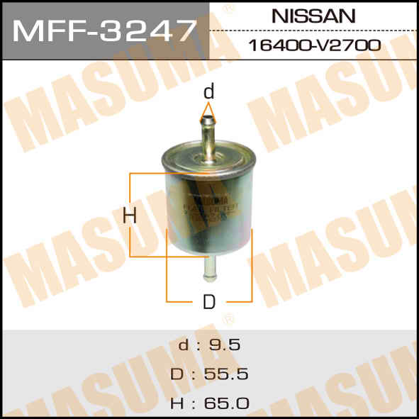 Фильтр топливный MASUMA MFF3247