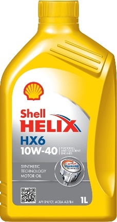 Масло моторное SHELL Helix HX6 10W-40 1л SHELL 550039790