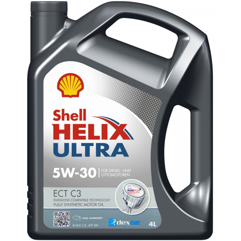 Масло моторное SHELL Helix Ultra ECT C3 5W-30 4л SHELL 550042826