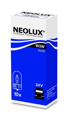 Галогенная лампа W3W 24V W2,1X9,5D 1шт NEOLUX N505