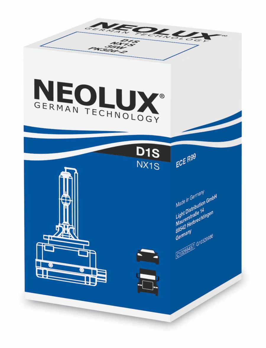 Ксеноновая лампа 35W 85V D1S P32d-2 1шт NEOLUX NX1SD1SC1