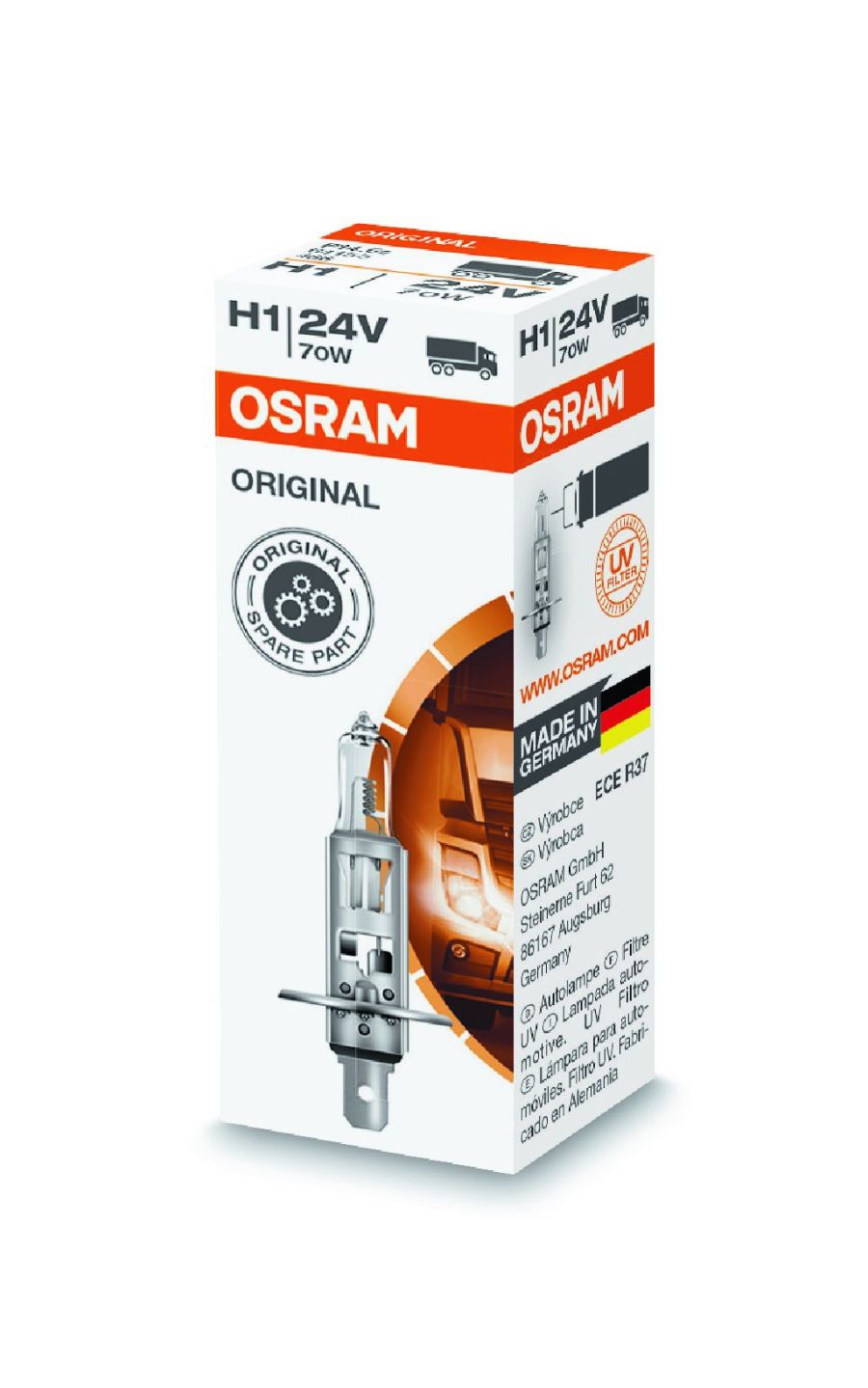Галогенная лампа H1 70W 24V Truckstar PRO 1шт OSRAM 64155