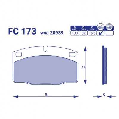 Тормозные колодки передние FRICO FC173