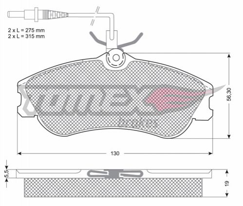 Гальмівна колодка дискова Tomex (TX 11-12) TOMEX 1112