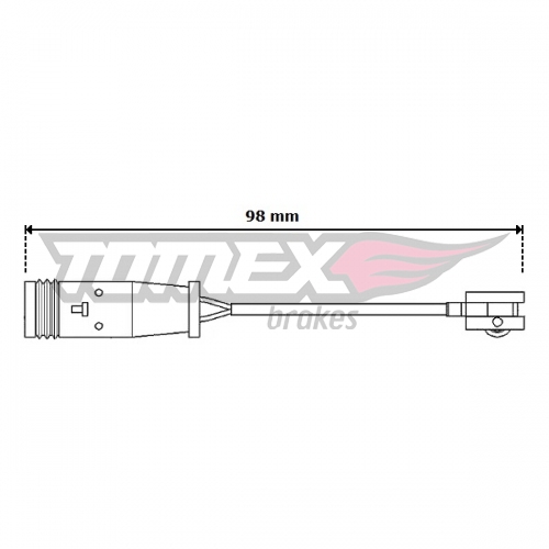 Датчик зносу гальмівних колодок Tomex (TX 30-64) TOMEX 3064