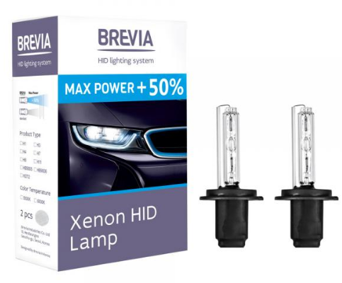 Ксеноновая лампа Brevia D2S +50%, 5500K, 85V, 35W (1шт.) BREVIA 85215MP