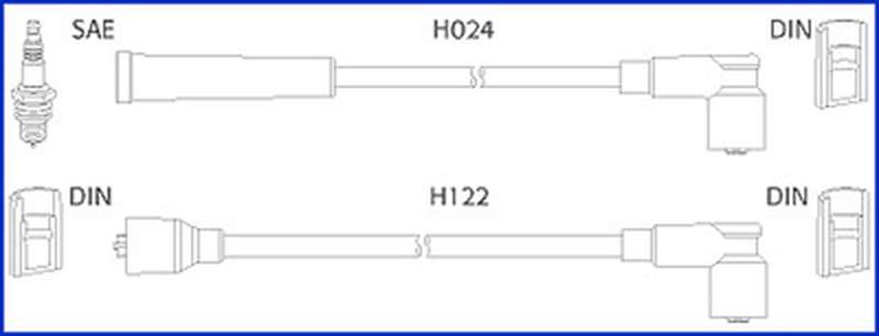 Высоковольтные провода зажигания HITACHI 134347