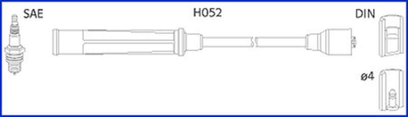 Высоковольтные провода зажигания HITACHI 134576