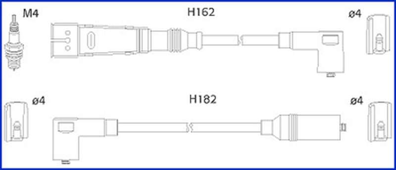 Высоковольтные провода зажигания HITACHI 134701