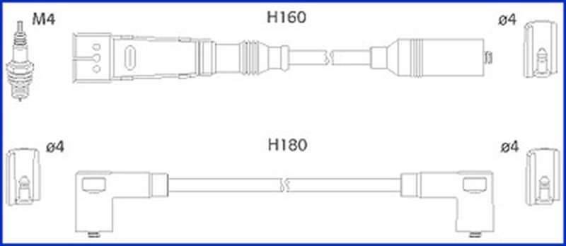 Высоковольтные провода зажигания HITACHI 134705