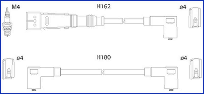 Высоковольтные провода зажигания HITACHI 134707