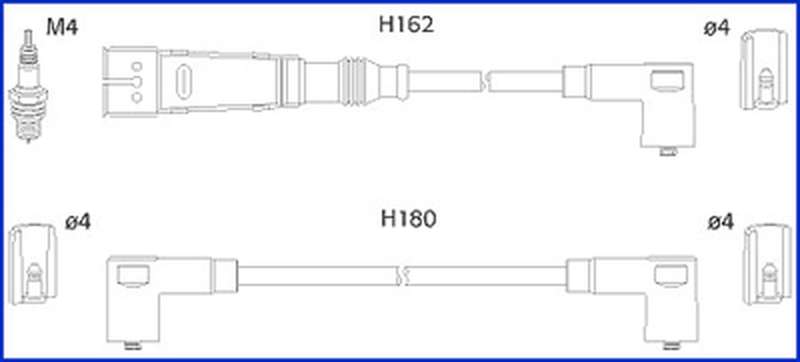 Высоковольтные провода зажигания HITACHI 134784