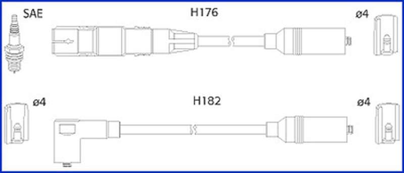 Высоковольтные провода зажигания HITACHI 134817