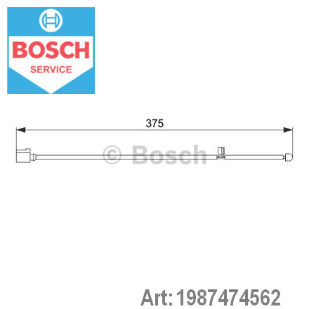 Датчик износа тормозных колодок передний BOSCH 1987474562