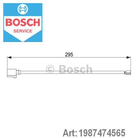 Датчик износа тормозных колодок передний BOSCH 1987474565