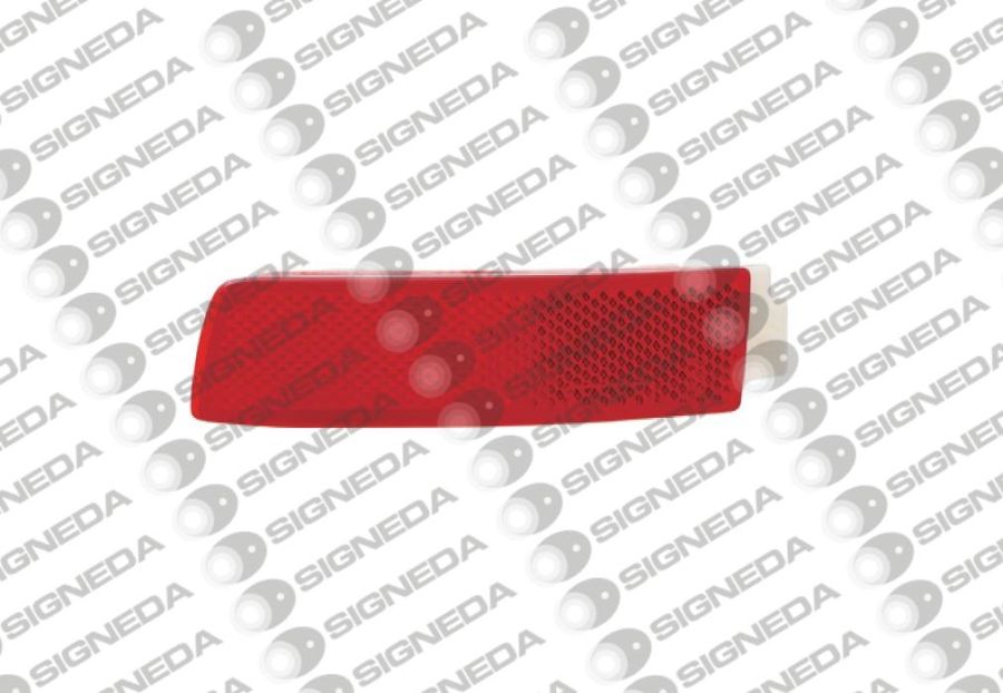 Отражатель в задний бампер tyc, красный SIGNEDA ZDS1604L